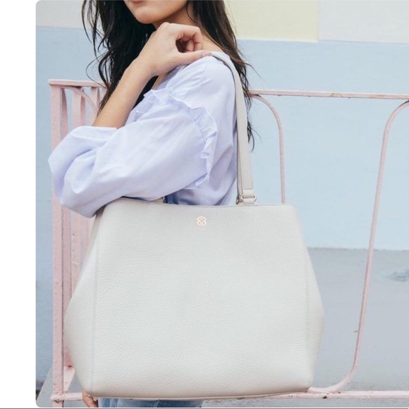 large allyn leather tote